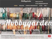 Tablet Screenshot of hobby-gaarden.dk